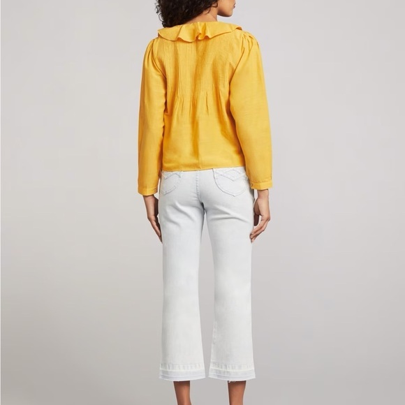 Faherty Cambria Blouse in Golden Glow - Picture 2 of 10